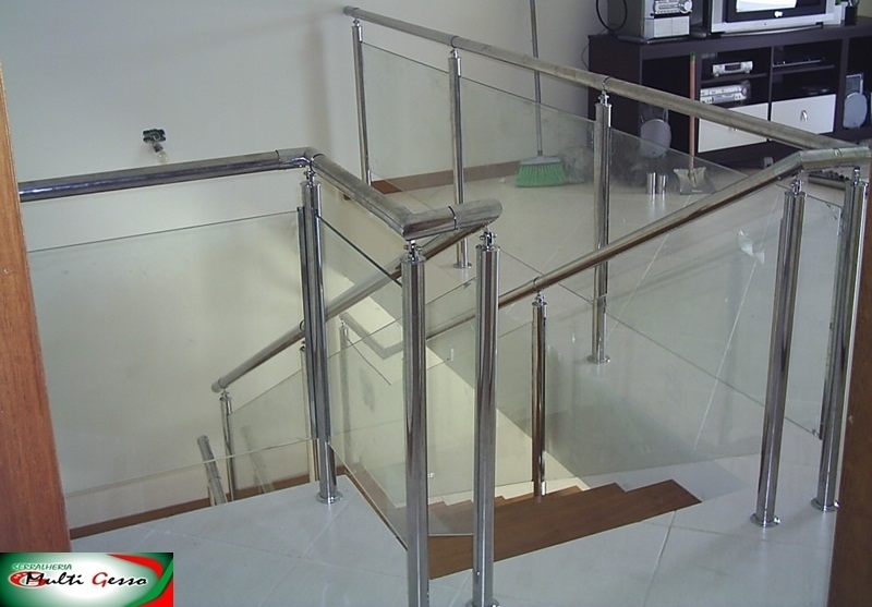 Quanto Custa Guarda Corpo Inox Quadrado com Vidro Conjunto Residencial Butantã - Guarda Corpo Inox Quadrado com Vidro