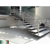 guarda corpo de inox para escada Perus
