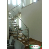 guarda corpo inox escada Cidade Ademar