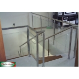 quanto custa guarda corpo inox quadrado com vidro Jockey Clube