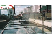 Cod.076 Cobertura em vidro Laminado Atirantada